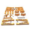Compatible with JLB Golden Leopard 1/10 J3 RC Car Metal Upgrade Kit Including Original Car Accessory Numbers: EA1001 EA1002 EA1003 EA1009 EA1015 ( Color : Silver ) view 2