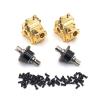 Greendhat Compatible with WLtoys 144010 144001 144002 124016 124017 124018 124019 Automotive Metal Upgrade Parts, Gearbox *2 & Differential *2 ( Color : Gold ) view 1