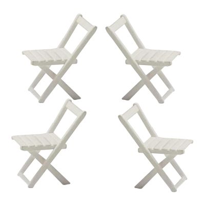 Gazechimp 4 Pieces 1/64 Tiny Chairs Sand Table Scenery Decoration for Micro Landscape DIY Projects Beach Scenery Decor