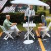 Gazechimp 4 Pieces 1/64 Tiny Chairs Sand Table Scenery Decoration for Micro Landscape DIY Projects Beach Scenery Decor view 4
