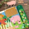DOMNIU Farm Animals Figures Toys with 10 Realistic Plastic Animal Figurines & Kids Sound Book, Educational Learning Toys Gift for 3 Years Old & Up Toddlers Kids Boys Girls view 4
