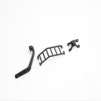 FMS FCX18 Rc Car Parts RC Crawler RC Trucks Parts Replacement Accessory for 1/18 for FCX18 Land Cruiser 80, 1:18 Land Cruiser 80: Ladder and Spare Tire Bracket