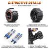 HAIBOXING Brushless RC Car 16890A 1/16 Scale 4X4 Fast Remote Control Truck 48 KM/H Top Speed, Hobby RC Cars for Adults and Boys All Terrain Off-Road Truck with Spare Paddle Tires for Sand Land view 4