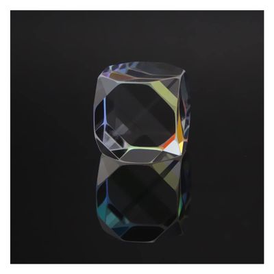 Prisms & Kaleidoscopes Cross Dichroic Prisma Dice Octahedral Beam Combiner Optical Decorative Cube Science Classroom Optics Kits