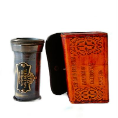 MUSKAN NAUTICAL STORE Antique Kaleidoscope Brass Working Kaleidoscope Colorful Pattern Vintage Classic Kaleidoscope Creative Gift Kaleidoscope