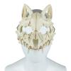 Japanese Half Mask - Black Tiger Mask,Ye Yaksha Dragon God Tengu Black Tortoise, Resin Skull Scary Horror Ninja Mask Costume Props view 4