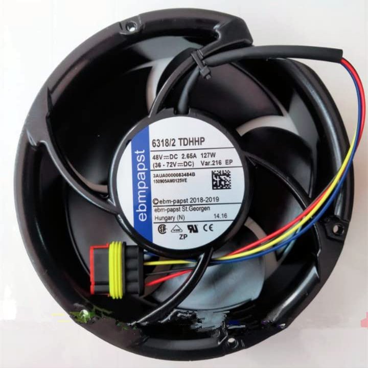 1PCS 6318/2TDHHP Fan for 48V 2.65A 172mm L172mm W51mm H Cooling Fan