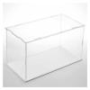 WIGING Clear Acrylic Display Case, Easy to Assemble Organizer Box, Countertop Dustproof Protection Showcase for Action Figures Toys Boxing Gloves Collectibles (Color : White) view 1