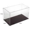 WIGING Clear Acrylic Display Case, Easy to Assemble Organizer Box, Countertop Dustproof Protection Showcase for Action Figures Toys Boxing Gloves Collectibles (Color : White) view 2