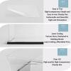 WIGING Clear Acrylic Display Case, Easy to Assemble Organizer Box, Countertop Dustproof Protection Showcase for Action Figures Toys Boxing Gloves Collectibles (Color : White) view 3