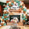 JOYMEMO Sage Green Cowboy 1st Birthday Decorations, Western Balloon Arch Garland Kit for Boys, My First Rodeo Banner, Cow One High Chair Theme Party Supplies view 4