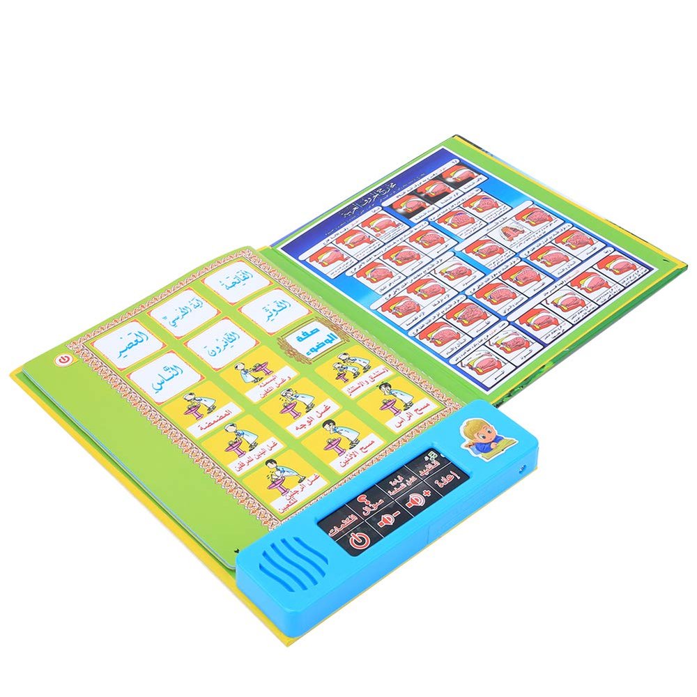 Keenso Arabic Alphabet for Kids, Lightweight Workbooks for Kindergarteners Early Educational Toy for Above 3 Years Old Learning Machine, Early Education Intelligent Sound Wall Chart
