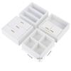 Keenso 1:12 Mini Wood Cabinet Furniture Living Room Bedroom Cabinet Unit for Dollhouse White Doll Accessories view 2