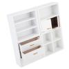 Keenso 1:12 Mini Wood Cabinet Furniture Living Room Bedroom Cabinet Unit for Dollhouse White Doll Accessories view 3