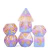 HDdais 7PCS 3 Colors DND Polyhedral Dice Set Glitter D&D Dice for Role Playing and Other Tabletop Games view 1