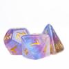 HDdais 7PCS 3 Colors DND Polyhedral Dice Set Glitter D&D Dice for Role Playing and Other Tabletop Games view 2