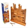 BSIRI Wooden Brick Wall Balancing Game with Characters Family for Teens and Adults Classic Brick Games Tabletop Party Skill Activity for Home Party Play view 1