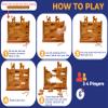 BSIRI Wooden Brick Wall Balancing Game with Characters Family for Teens and Adults Classic Brick Games Tabletop Party Skill Activity for Home Party Play view 4