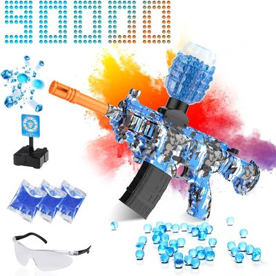 MSMV Electric Gel Ball Blaster Toys,Eco-Friendly Splatter Ball Blaster,Automatic Outdoor Games Toys for Activities Team Game,Birthday Ideas for Ages 14+ Year Old, Blue