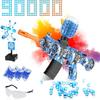 MSMV Electric Gel Ball Blaster Toys,Eco-Friendly Splatter Ball Blaster,Automatic Outdoor Games Toys for Activities Team Game,Birthday Ideas for Ages 14+ Year Old, Blue view 1