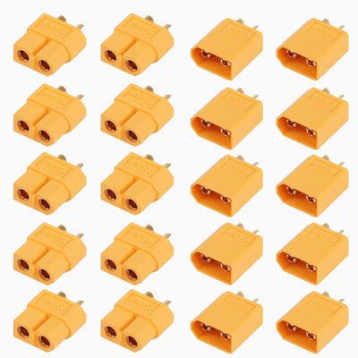 YAODHAOD 10 Pairs XT60 Connectors, XT-60 Male Female Bullet Connectors for Lipo Battery RC Planes Cars (10 Female + 10 Male)