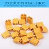 YAODHAOD 10 Pairs XT60 Connectors, XT-60 Male Female Bullet Connectors for Lipo Battery RC Planes Cars (10 Female + 10 Male) view 4