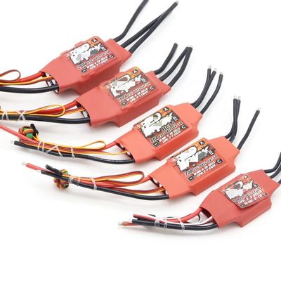 KEYESMINER RC Helicopter Accessories for Red Brick 50A 70A 80A 100A 125A 200A Brushless ESC Electronic Speed Controller 5V/3A 5V/5A BEC for FPV Multicopter Replacement (Color : 50A ESC 2-3S)