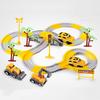 234 Pcs Engineering Rail Car,Construction Race Tracks for Kids Toys, 2 Electric Toy Cars,3 Construction Cars, DIY Collage Flexible Track Toys Set, Kids Gifts for 3-8 Year Old Boys and Girls Toy view 1
