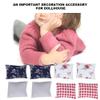 1:12 Doll Pillow, 8pcs Soft Fabric Mini Pillows Lightweight Dollhouse Miniature Model Toy Accessory view 2