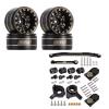 INJORA Brass 1.0 Beadlock Wheel and Brass for SCX24 Gladiator Bronco C10 JLU Deadbolt Axial 1/24 Crawler,W1005 view 1