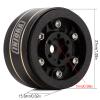 INJORA Brass 1.0 Beadlock Wheel and Brass for SCX24 Gladiator Bronco C10 JLU Deadbolt Axial 1/24 Crawler,W1005 view 4
