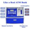 ATM Savings Bank with Debit Card, Electronic Piggy Bank for Real Money, Coin Recognition, Targets Setting, Password Login, Voice Prompt, Great Gift for Boys Girls (Silver/Blue) view 2