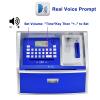 ATM Savings Bank with Debit Card, Electronic Piggy Bank for Real Money, Coin Recognition, Targets Setting, Password Login, Voice Prompt, Great Gift for Boys Girls (Silver/Blue) view 4