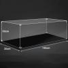 WIGING Clear Acrylic Display Box, 2mm Thick Plate Display Case with Black Base, Easy to Install Boat Model Showcase for Collectibles Toys Jewelry Organizer view 2