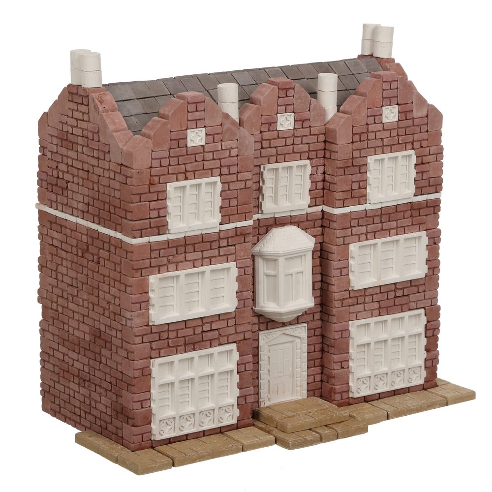Wise Elk Mini-Bricks Constructor Set Realistic 3D Puzzle & Plaster Brick Model Kits for Teens & Adults, STEM Educational DIY Construction Set, Multiple Styles Available (Rebbe's House)