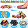 Vinsot 60 Pcs Pull Back Cars, Mini Die Cast Race Cars Vehicles Bulk, Favors Car, Treasure Box Goodie Bag Stuffers, Birthday Gift(Stylish) view 3