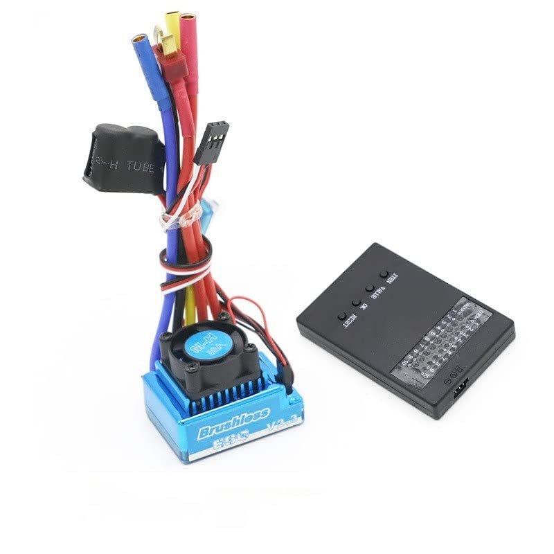 RC Helicopter Accessories For 1/8 1/10 1/12 RC Car Crawler RC Boat Part Waterproof 45A 60A 80A 120A Brushless ESC Electric Speed Controller Dust-proof for 1/8 1/10 1/12 RC Car Crawler RC Boat Part Rep