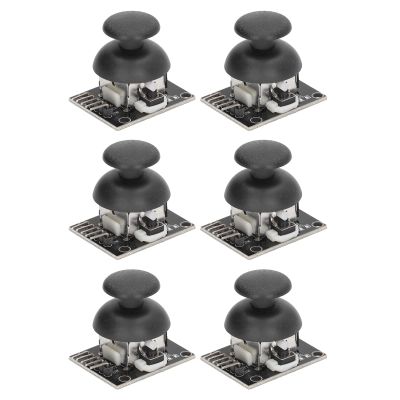 6 Sets Game Joystick Breakout Module, Joystick Sensor Game Controller Module X Y Dual Axes Replacement Set Kit KY023 Replacement Joystick Analog Thumb Stick