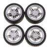 Gazechimp 4pcs 40mm Wheel Rims Rubber Tyres for RC Car DIY Kits Spare Parts view 4