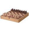American Art Decor Wood Chess & Checkers Board Game Set with Drawer Tabletop Decor - 16" x 16" x 2.5" view 1