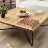 American Art Decor Wood Chess & Checkers Board Game Set with Drawer Tabletop Decor - 16" x 16" x 2.5" view 2