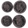 2 Coins from Netherlands | Dutch Coin Set Collection 1 2 Gulden | Circulated 1980 | Queen Beatrix | Princess Juliana view 1