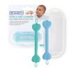 Dr. Talbots Baby Safe Nose and Ear Cleaner Set with Hygienic Travel Case, Gentle Dual-Ended Easy Mucus and Wax Remover Tool, 2 Pack, Neutral Colors view 1