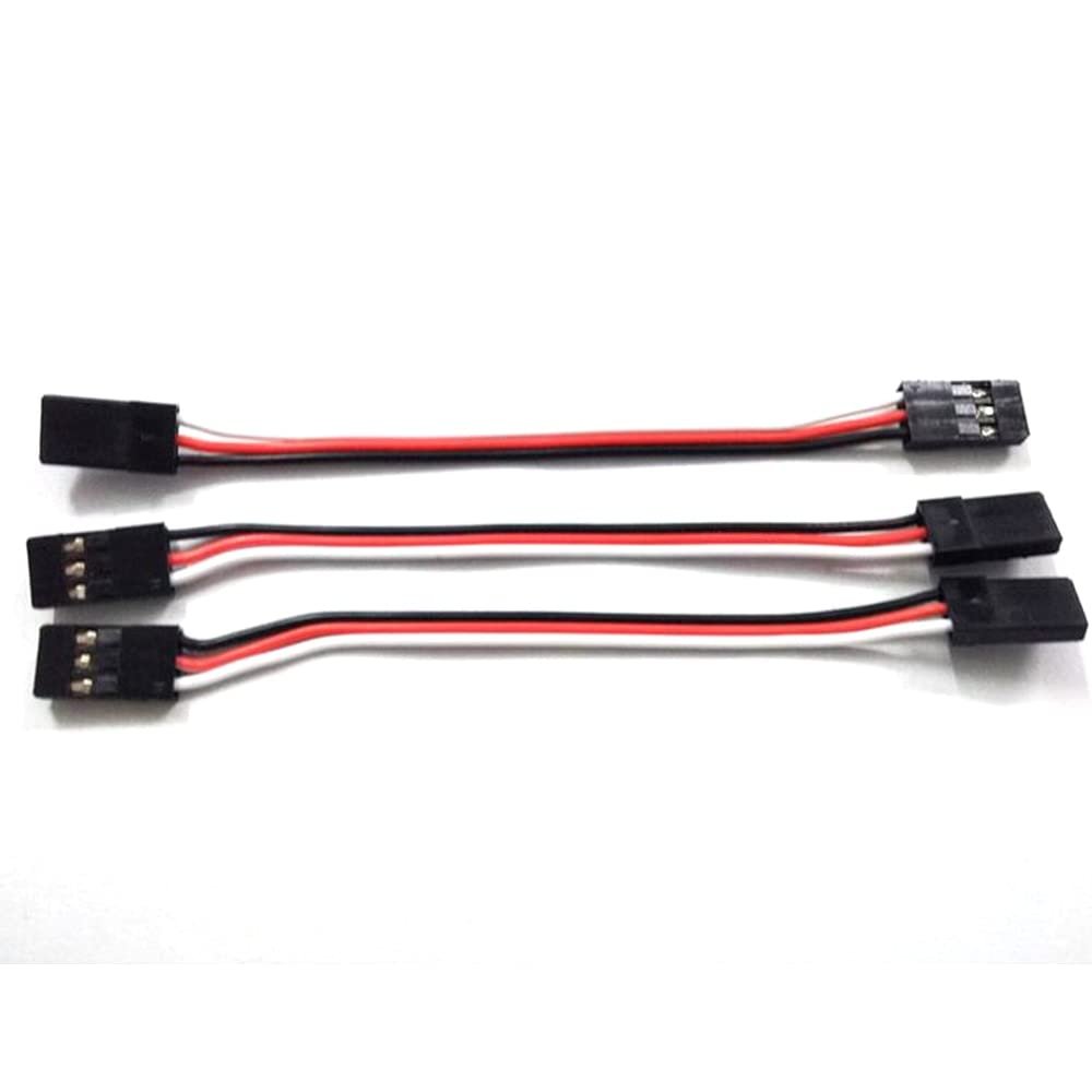 RC Helicopter Accessories For JR Plug Servo Extension Lead Wire Cable 10pcs 100mm 150MM 200MM 300MM 500MM Servo extension cord Male to Male for JR Plug Servo Extension Lead Wire Cable 10cm Replacement