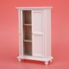 1:12 Scale Dollhouse Wardrobe Wooden Miniature Furniture with Hanging Door for Dollhouse Bedroom Doll House Accessories for 1:12 Scale view 3