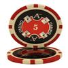 600PCS 13.5G ACE Casino Poker Chips Set with Heavy Duty Acrylic CASE& Chips Trays view 4