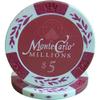 600PCS 13.5G Monte Carlo Millions Poker Chips Set with Heavy Duty Acrylic Case & Chips Trays view 3