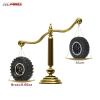 RCAWD Brass 1.0 Counterweight Beadlock Wheels and Tires for 1/24 Scale Axial SCX24 RC Crawlers Upgrades Part view 3