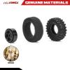 RCAWD Brass 1.0 Counterweight Beadlock Wheels and Tires for 1/24 Scale Axial SCX24 RC Crawlers Upgrades Part view 4