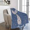 Artsadd Personalized Mermaid Gift for Girls, Custom Mermaid Tail Throw Blanket with Name, Personalized Name Receiving Swaddle Blanket for Infant Newborn Toddler, Customized Baby Girl Gifts 30"x40" view 2